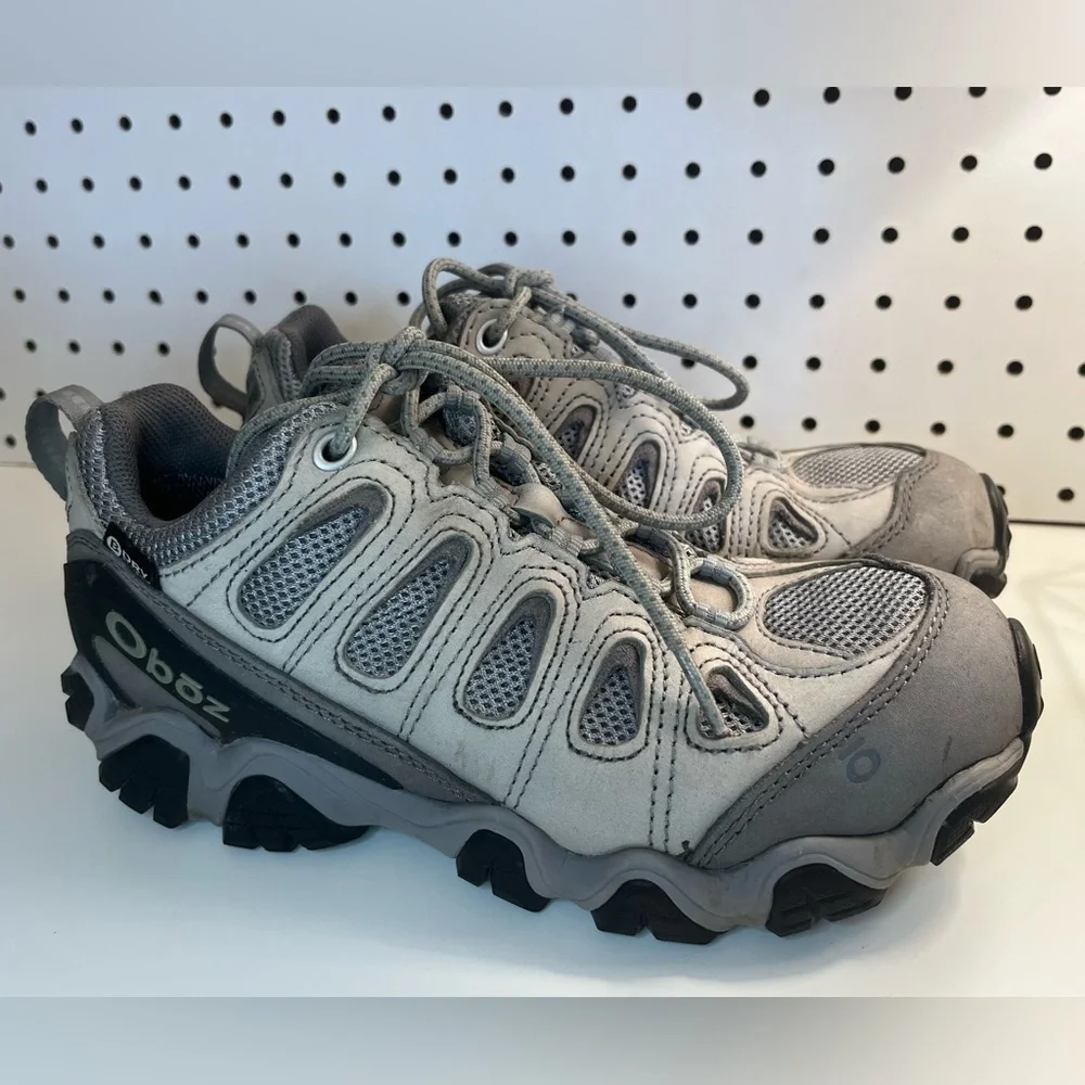 Oboz Sawtooth II Low Women's Hiking Shoes Size 7 Gray Lace Up